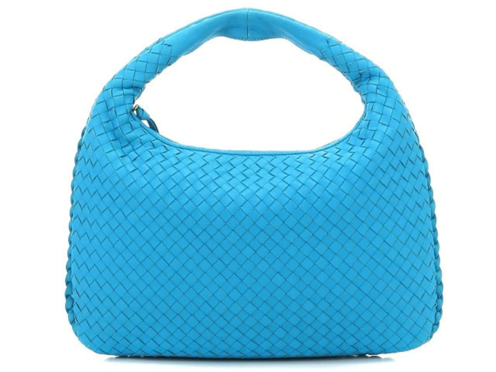 BOTTEGA VENETA Bag Hobo Intrecciato Lambskin Turquoise Blue